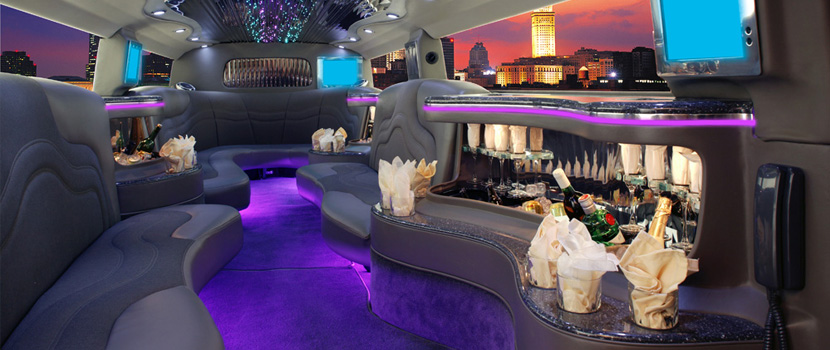 18-20 Pax Escalade SUV Limo Interior